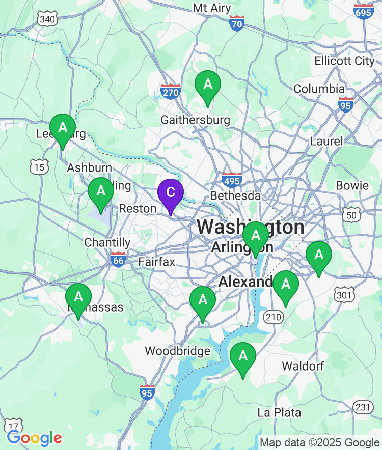 Wolf Trap Available Airport Options